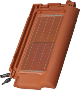 Solar tile red right