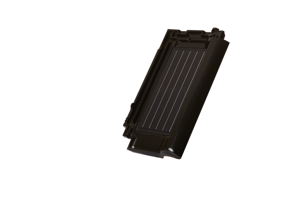 Solar tile engobe silverline left