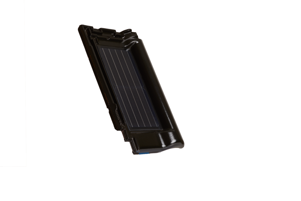 Solar tile engobe silverline right